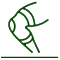 Knee brace support therapy graphic