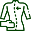Chiropractic adjustment illustration icon