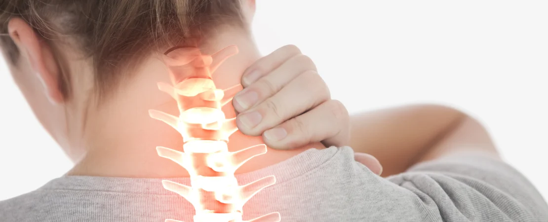 Physiotherapist at Physiocare Ottawa assessing a patient's neck mobility for cervical spondylosis treatment